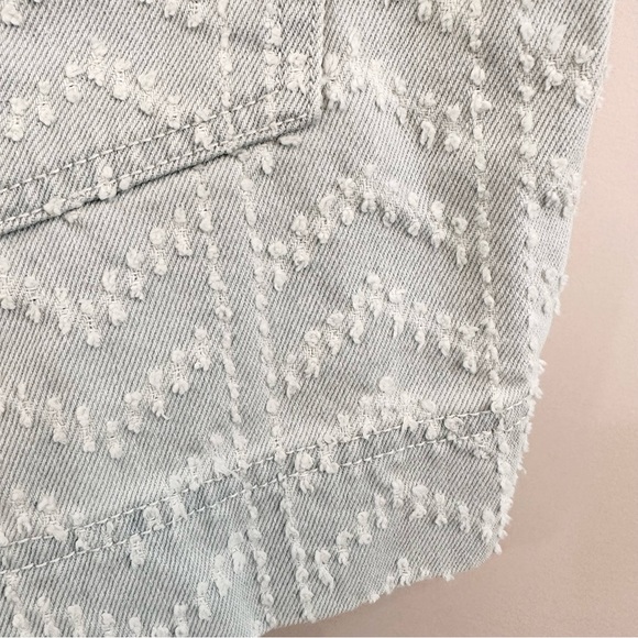 Happy Nature Kate Hudson High Waist Texture Chevron Button Fly Short NWT… - Picture 8 of 11